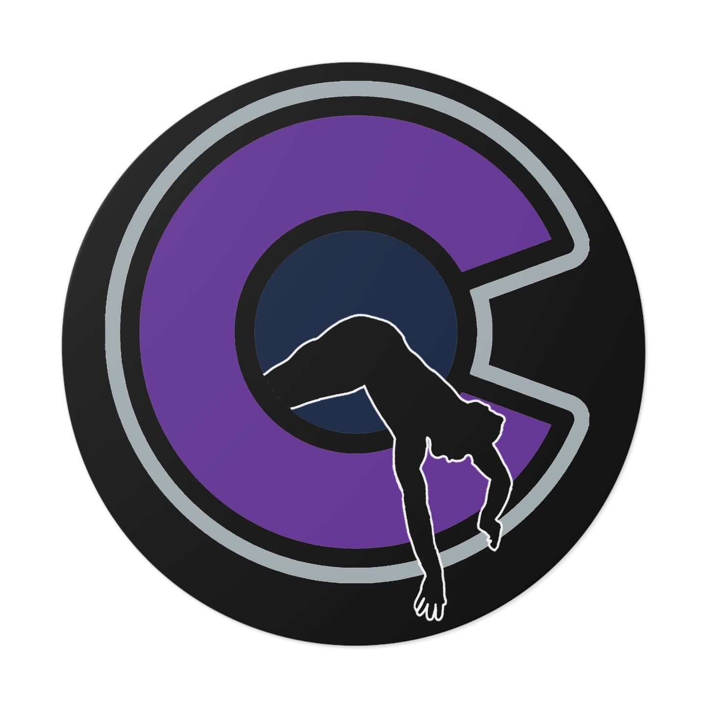 NOCO "C" Black Round Vinyl Sticker