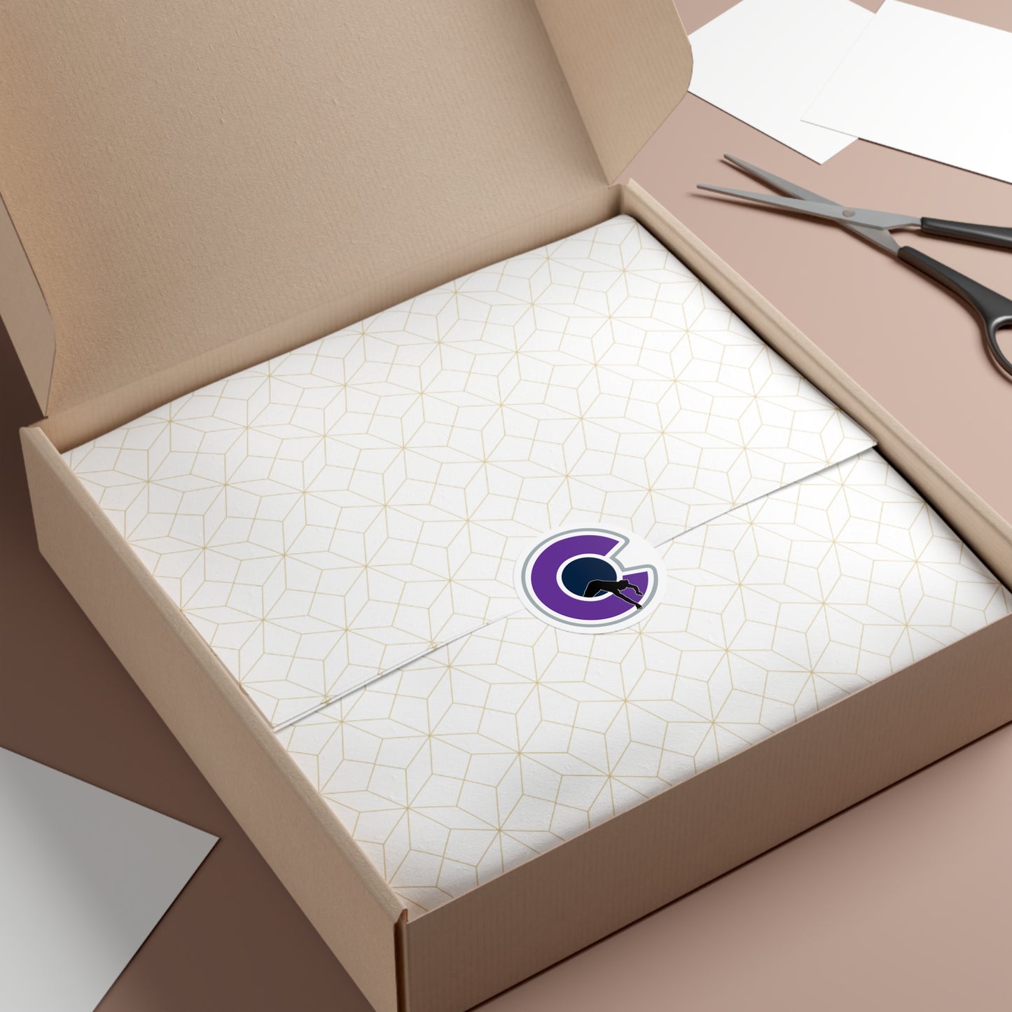 NOCO "C" White Round Vinyl Sticker