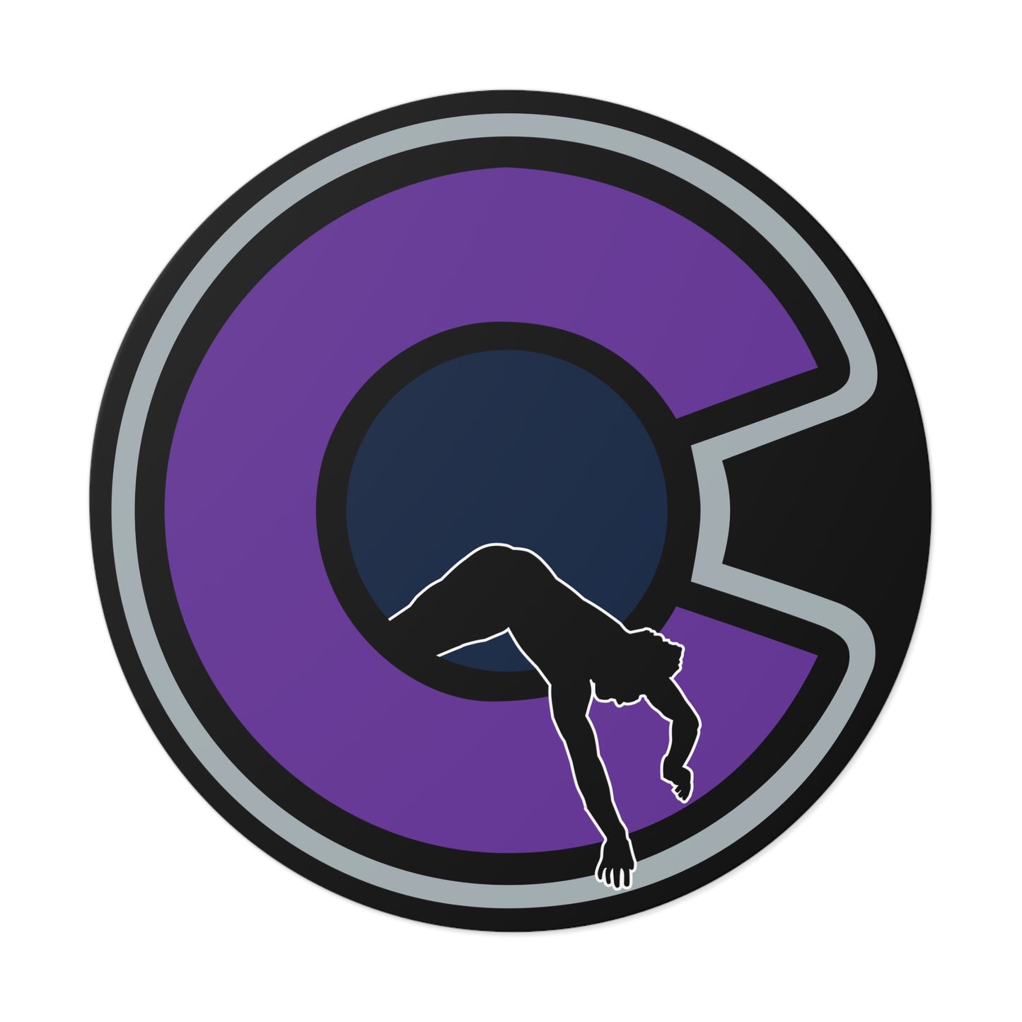 NOCO "C" Black Round Vinyl Sticker