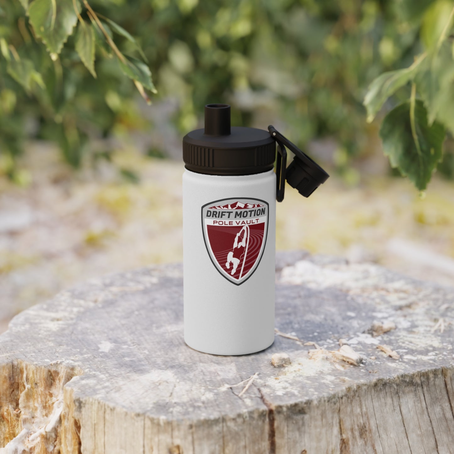DMAC Pole Vault Crest Stainless Steel Water Bottle, Sports Lid
